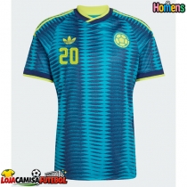 Camisa de Futebol Colômbia Juan Fernando Quintero #20 Equipamento Secundário Mundo 2026 Manga Curta